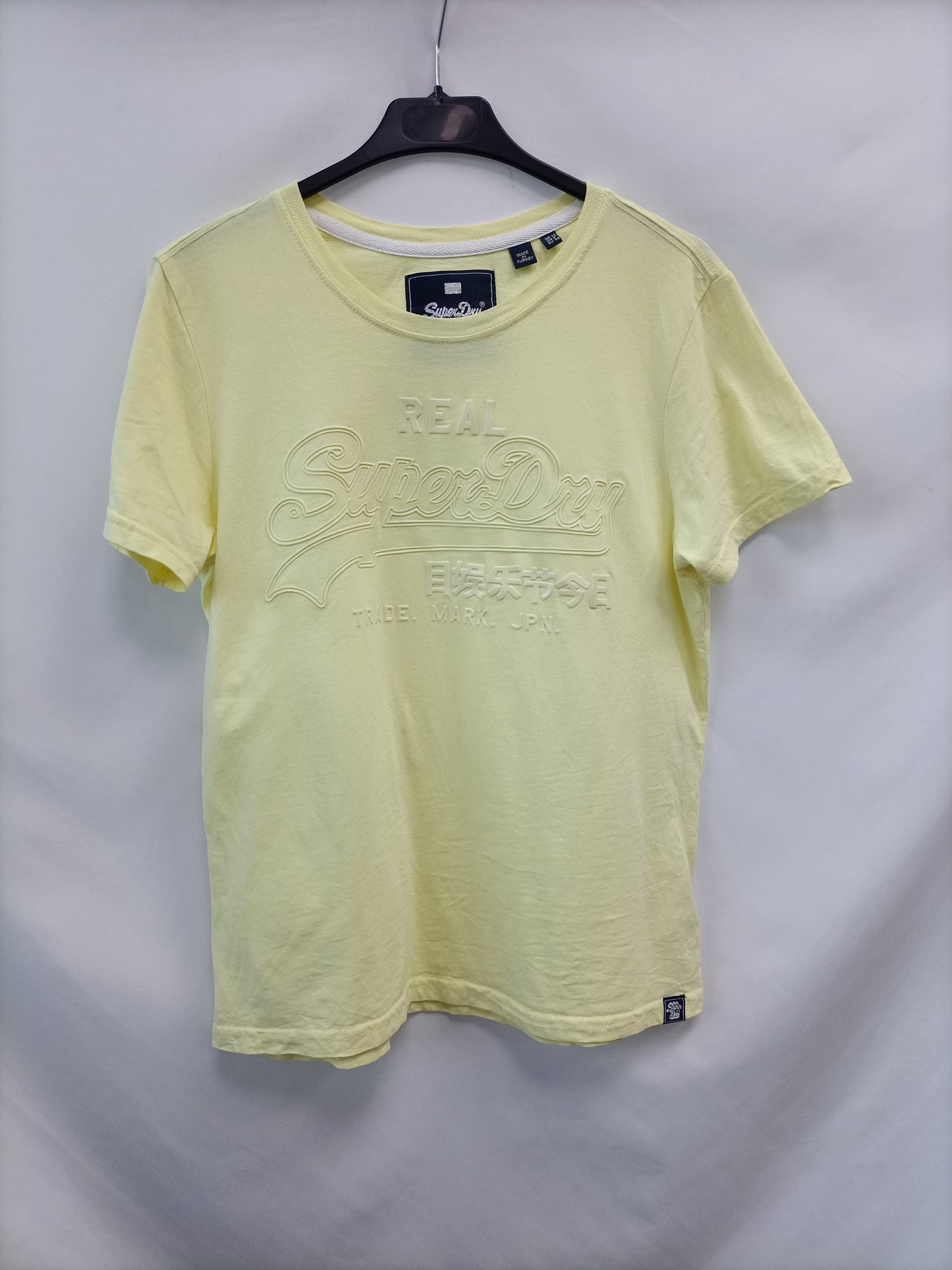 SUPERDRY.Camiseta básica amarilla T.40