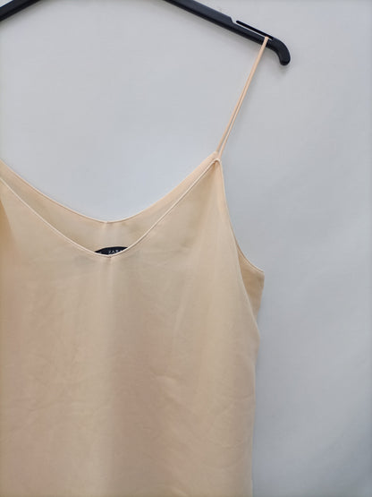 ZARA.Top nude lencero T.s