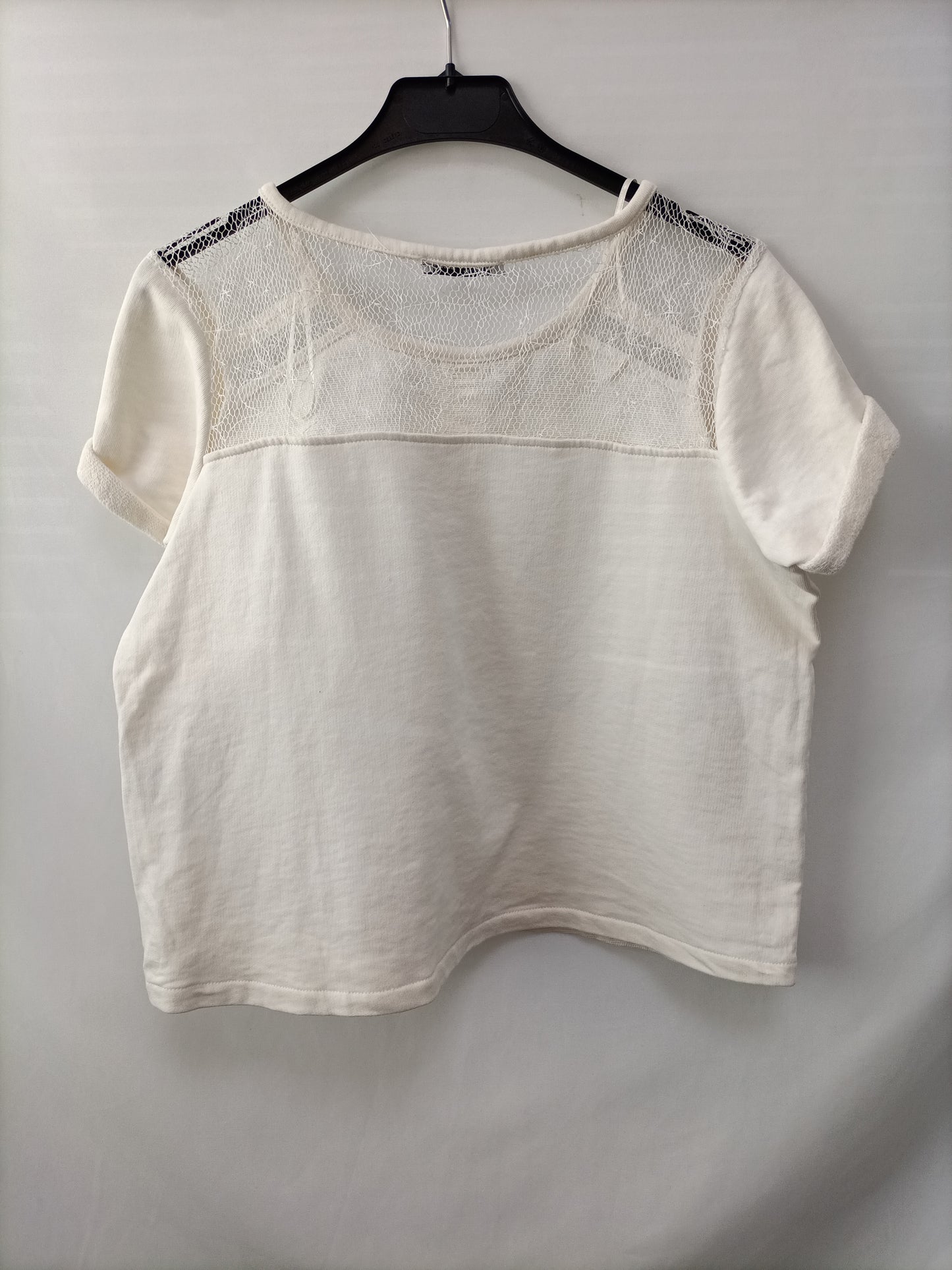 ZARA. Top beige textura T.s