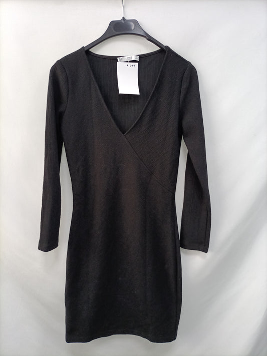 MANGO. Vestido negro  T.xs