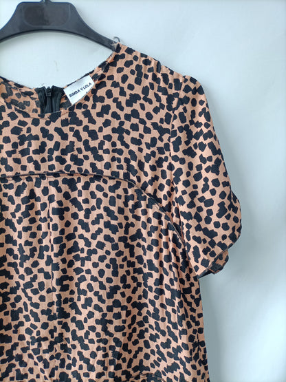 BIMBA Y LOLA. Blusa animal print talla XS