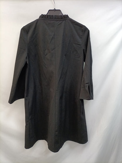 MANGO. Vestido negro 3/4 T.s