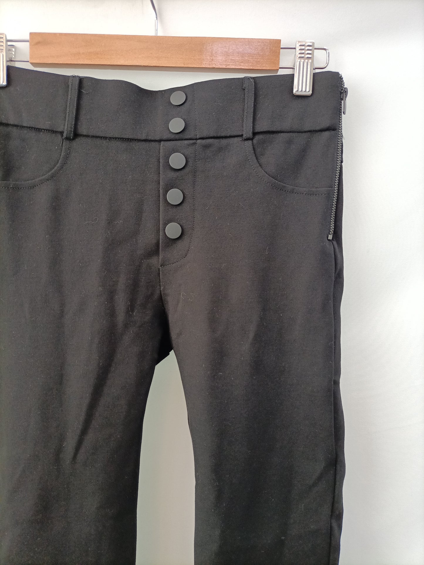 ZARA.Leggings negros gruesos T.m