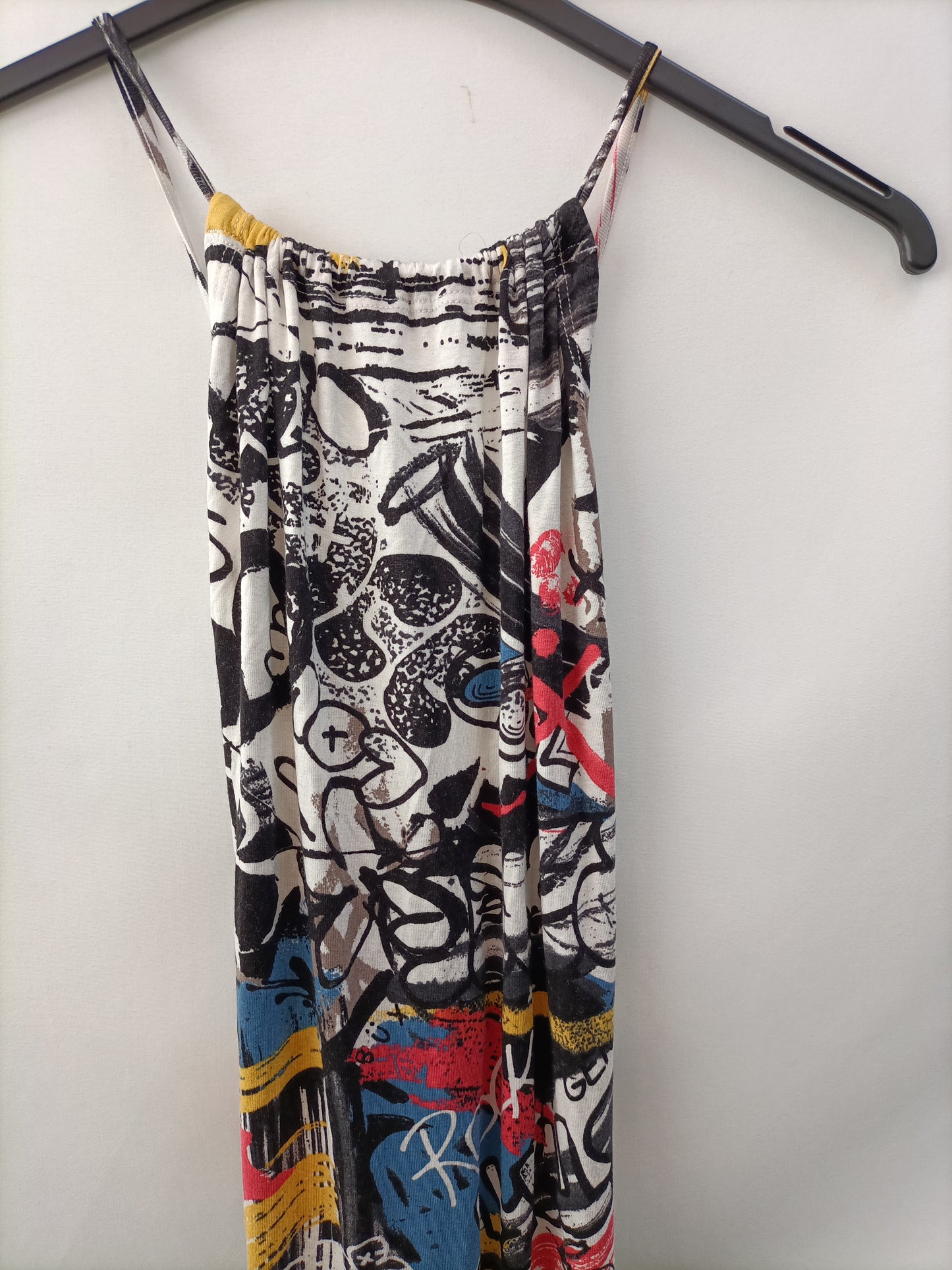 DENNY ROSE. Vestido largo grafitis T.s