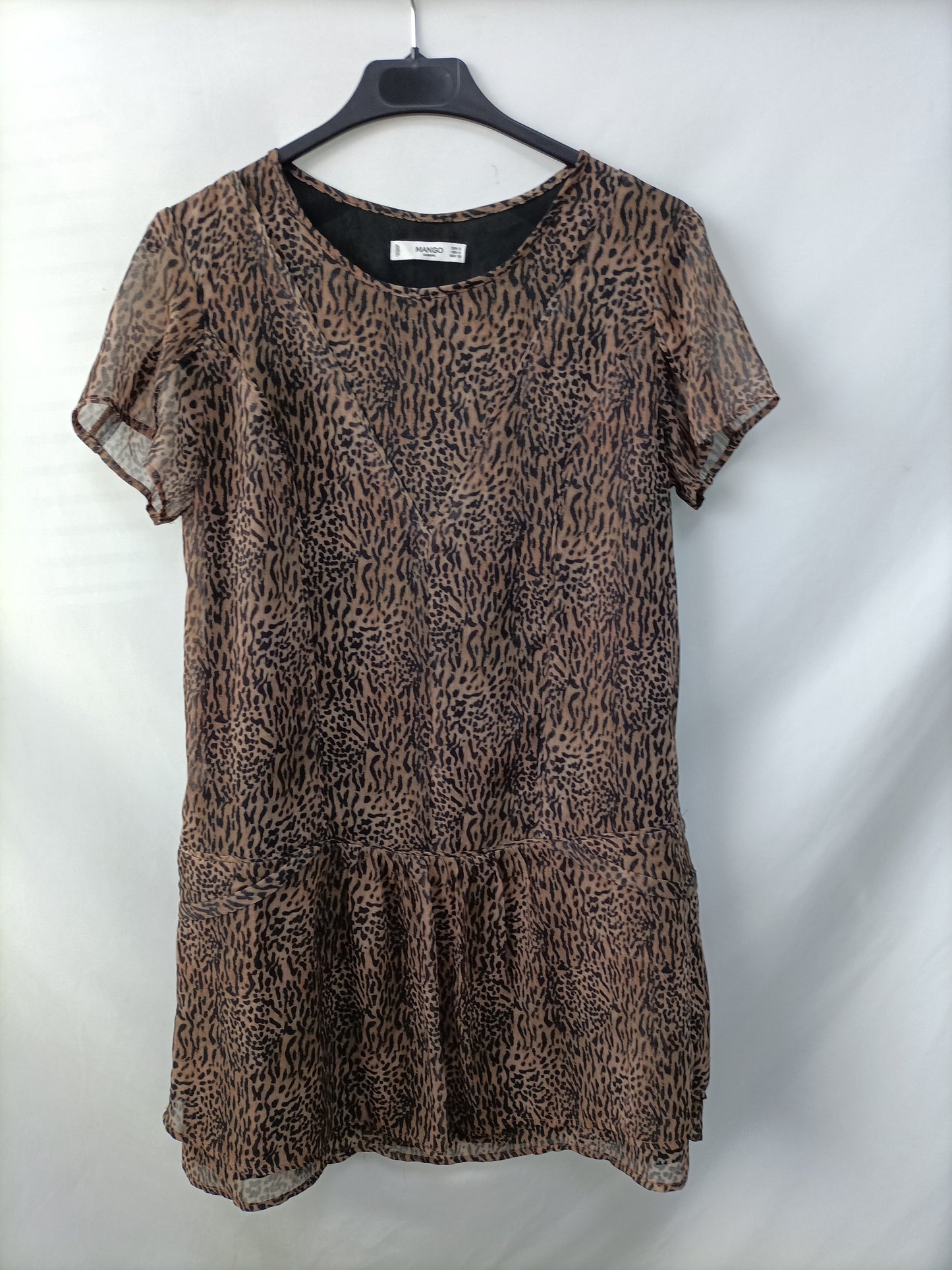 MANGO. Vestido animal print T.s