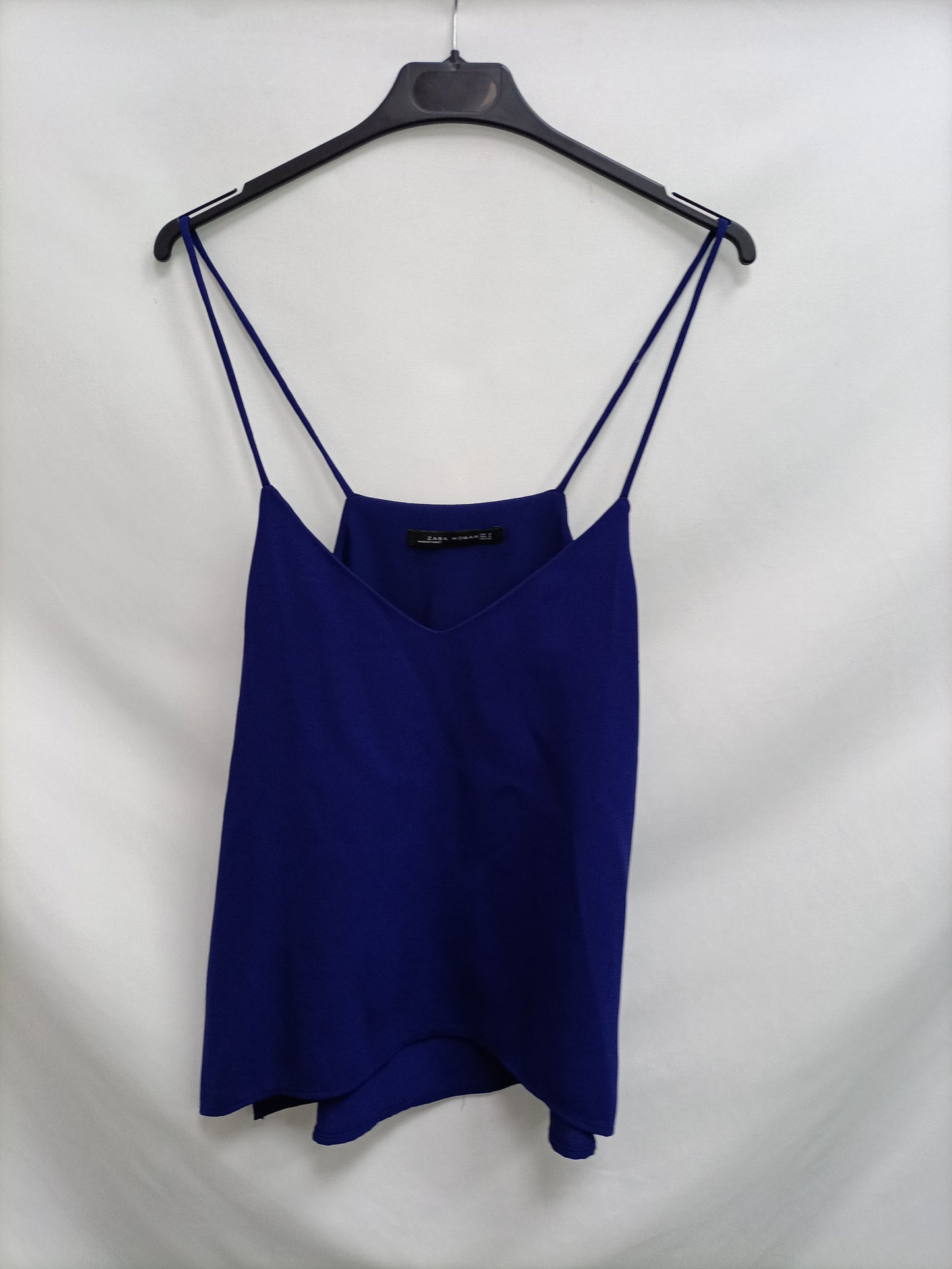 ZARA. Top tirantes azul T.s