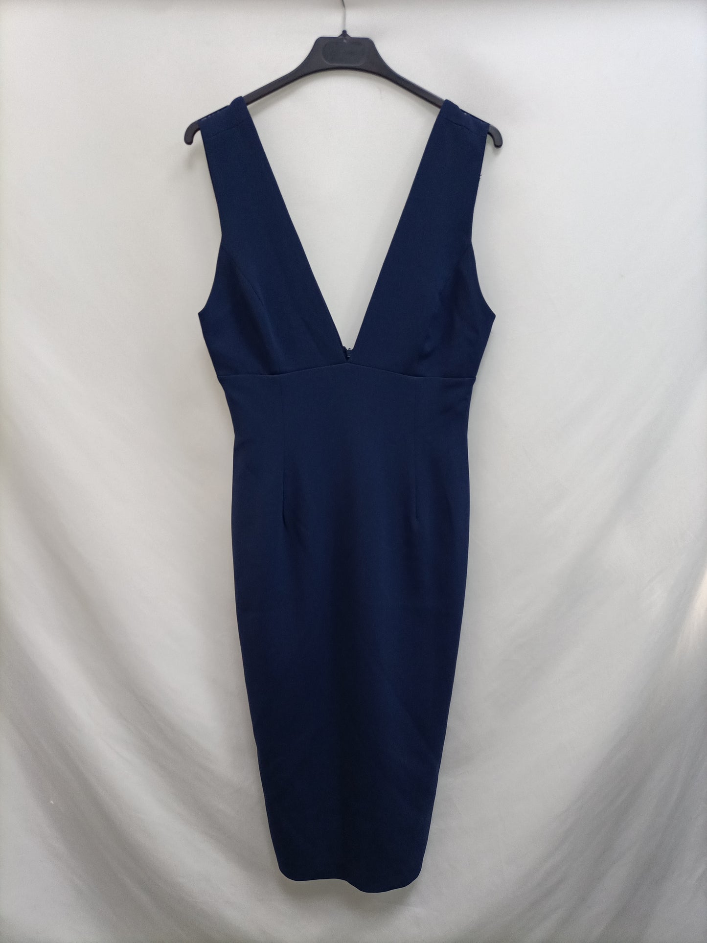 ETXART&PANNO. Vestido midi azul T.s