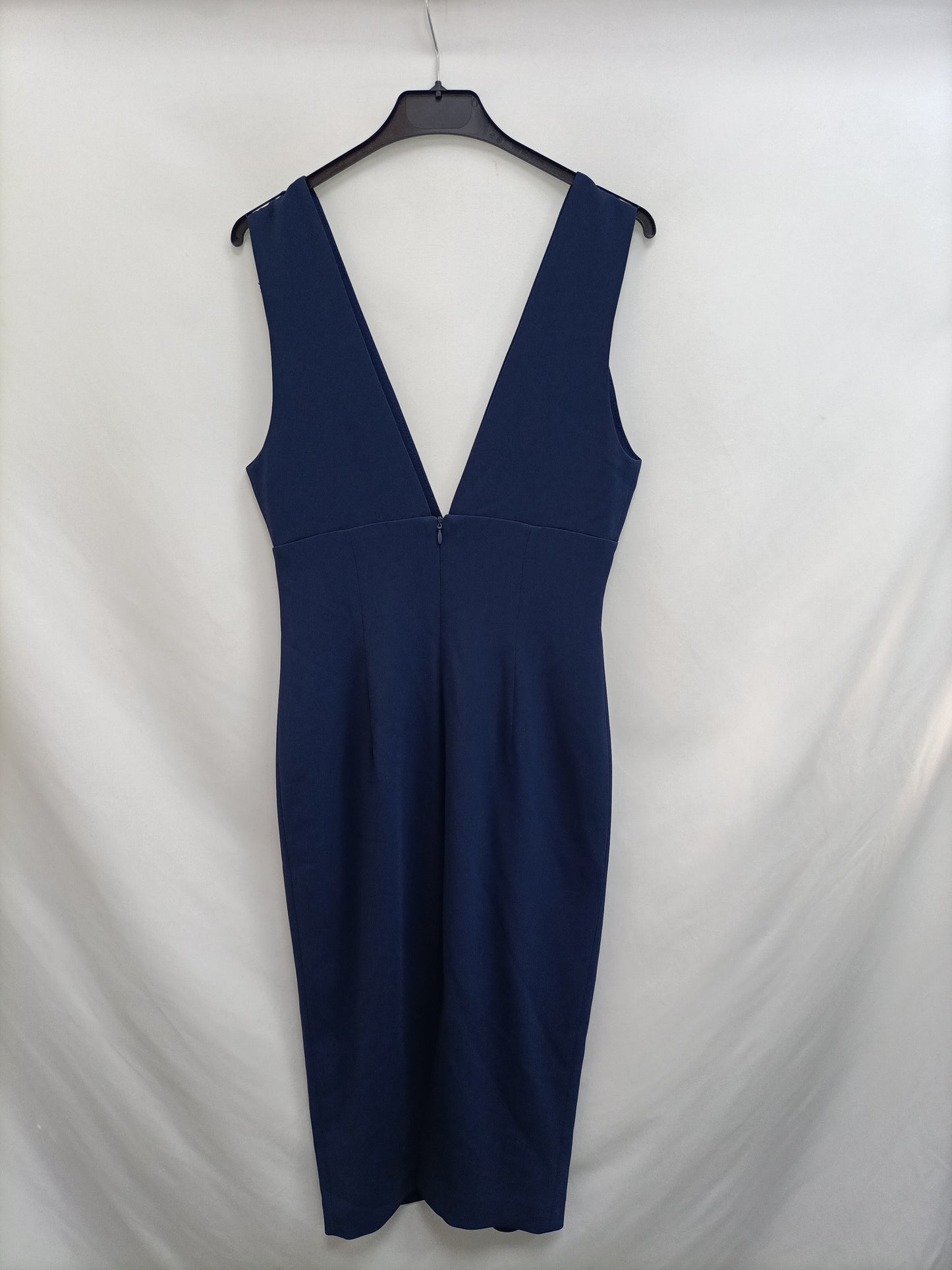 ETXART&PANNO. Vestido midi azul T.s