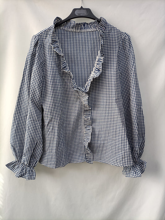 OTRAS. Blusa cuadros Vichy T.U (S)