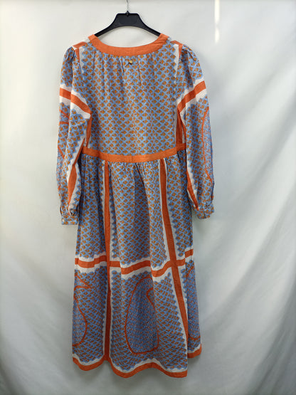 ANTK BATIK. Vestido midi estampado T.xs/36