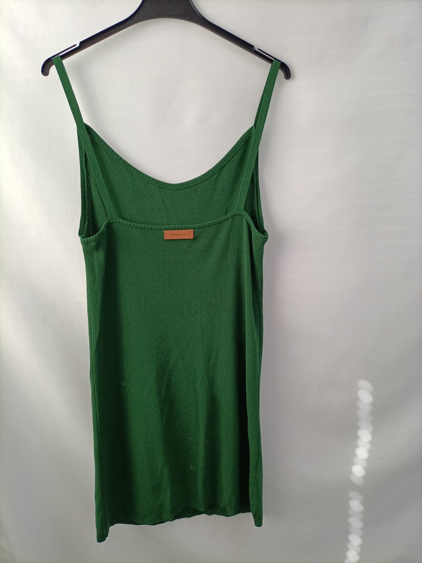 MARIE. Vestido/ top verde punto T.s