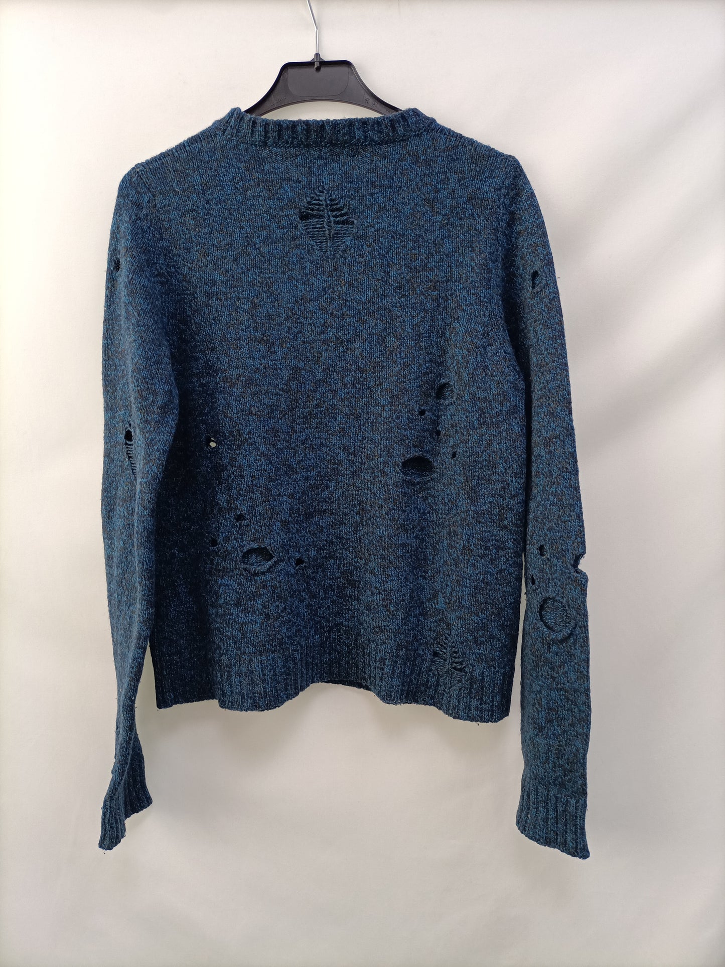 ZADIG&VOLTAIRE. Jersey azul rotos T.S