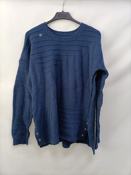 ZADIG&VOLTAIRE. Jersey azul aberturas. T s