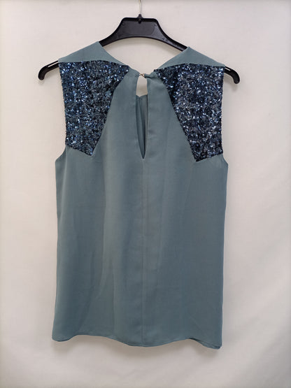 MAJE. Blusa lentejuelas T.s