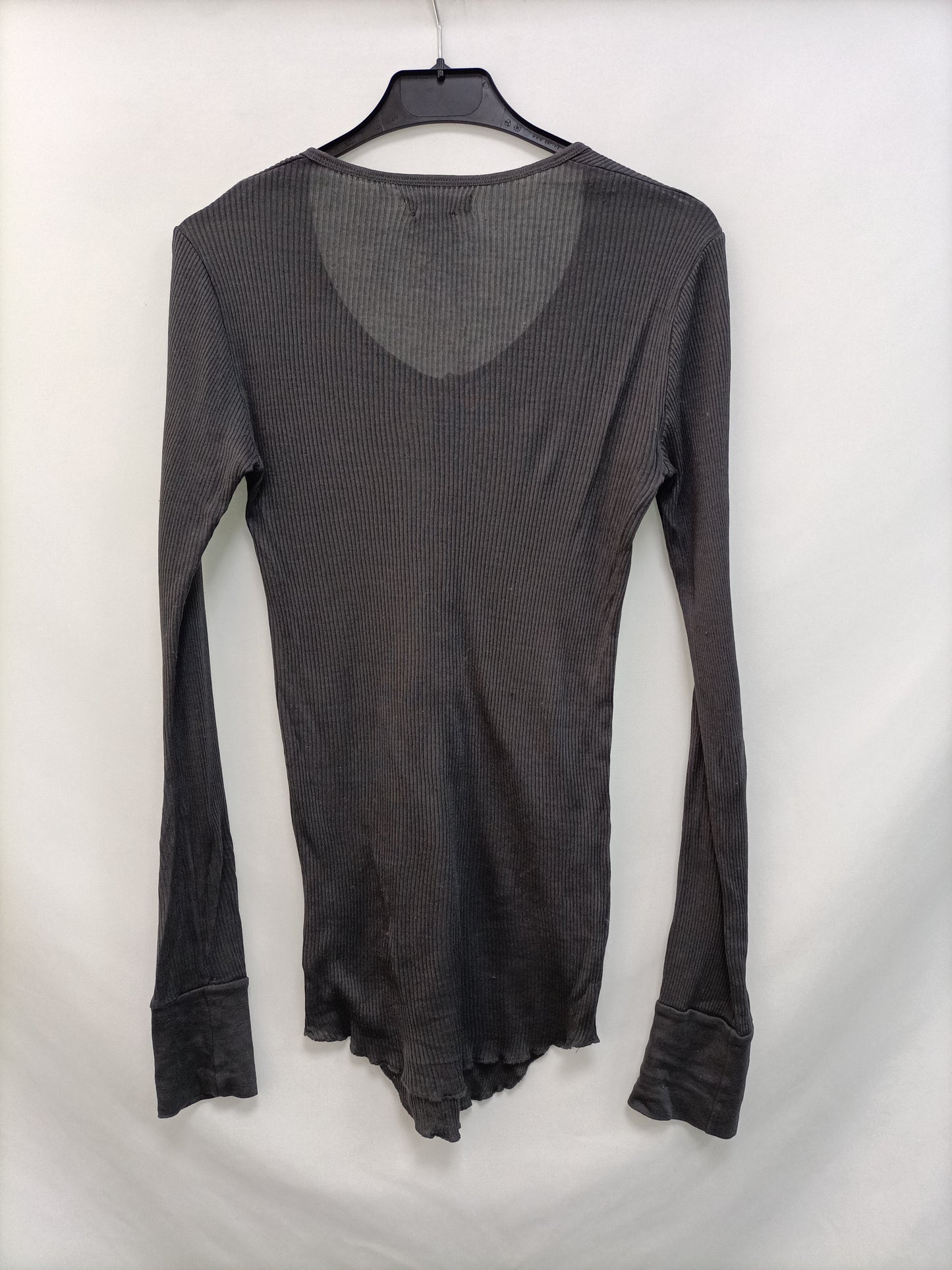 ISABEL MARANT ETOILE. Camiseta gris canalé T.m