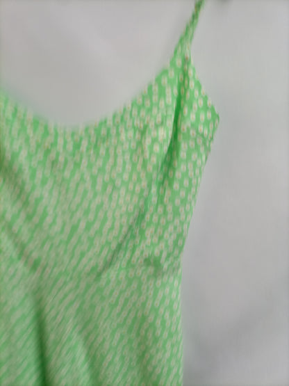 ZARA. Mono verde flores T.s