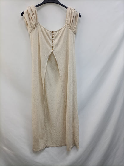 ZARA. Top beige largo T.s