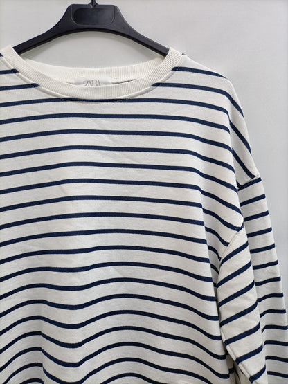 ZARA. Sudadera rayas marineras T.13/14