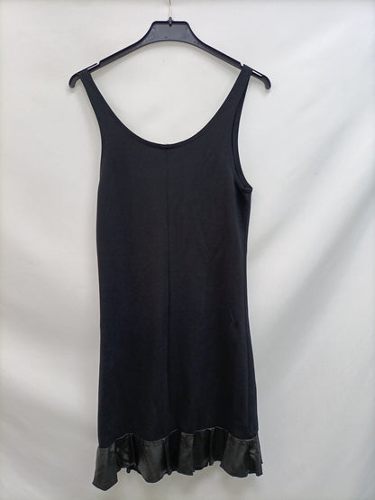 EASY WEAR.Vestido detalle polipiel T.36