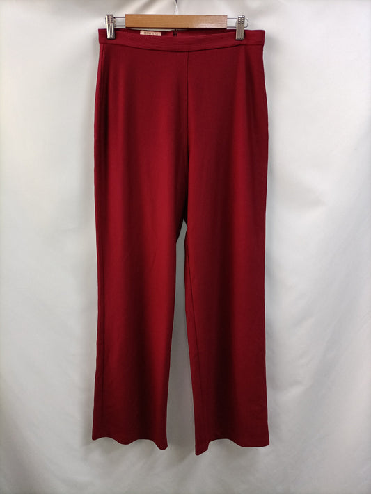 BIMANI. Pantalón culotte burdeos T.40