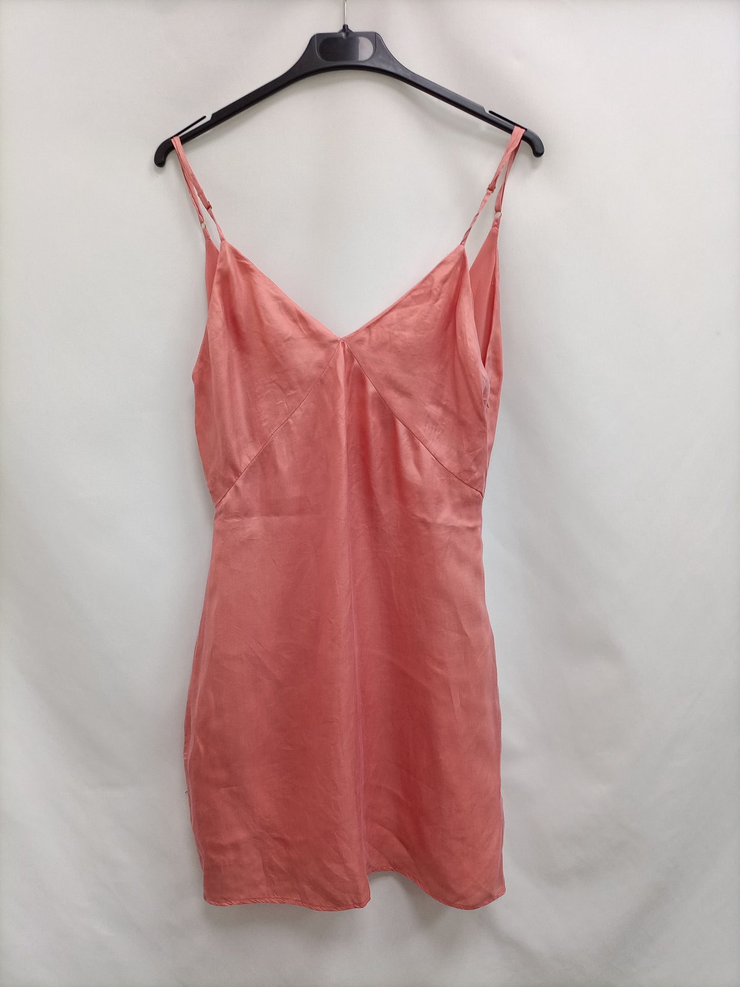 ZARA. Vestido corto rosa T.s