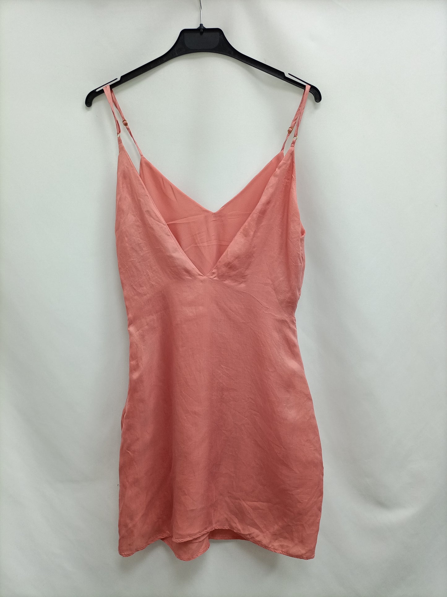 ZARA. Vestido corto rosa T.s