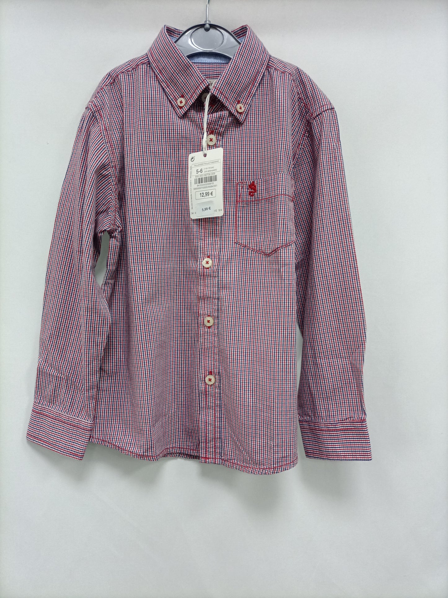 SFERA. Camisa de cuadros T.5/6