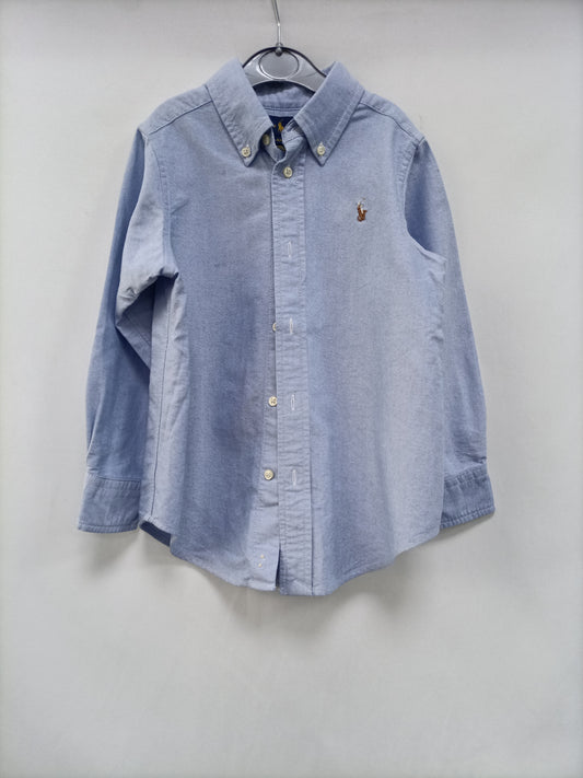 RALPH LAUREN. Camisa azil Oxford T.4