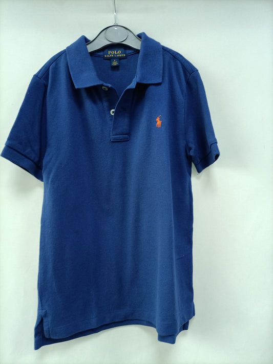 RALPH LAUREN. Polo azul T.6 años