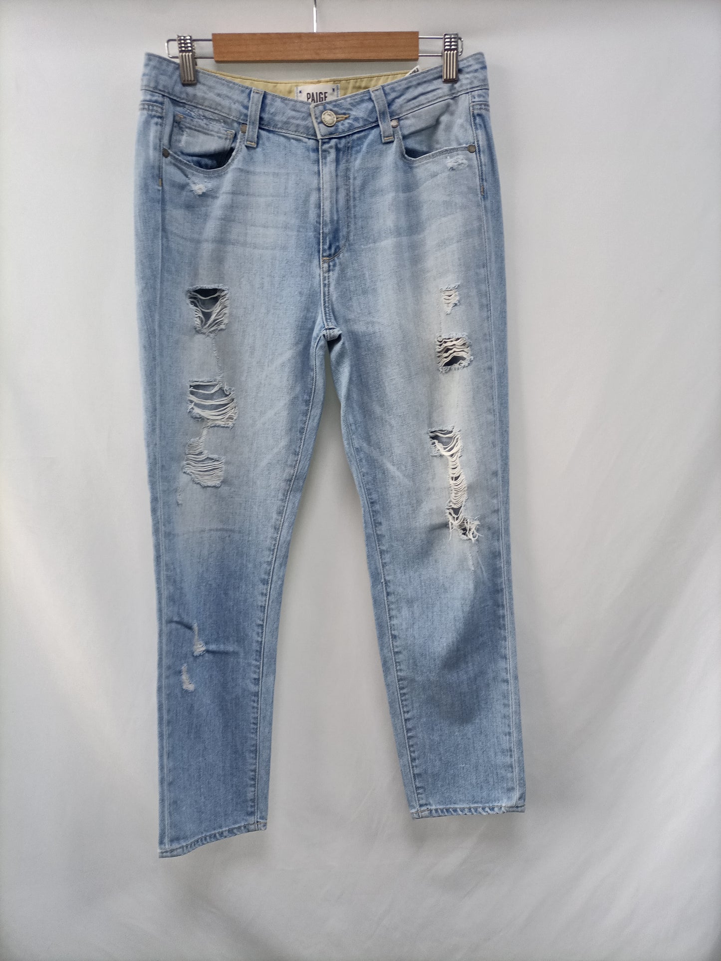 PAIGE. Pantalón denim rotos T.28 (40)