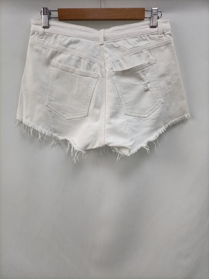 OTRAS. Shorts blanco Denim T.u(38)