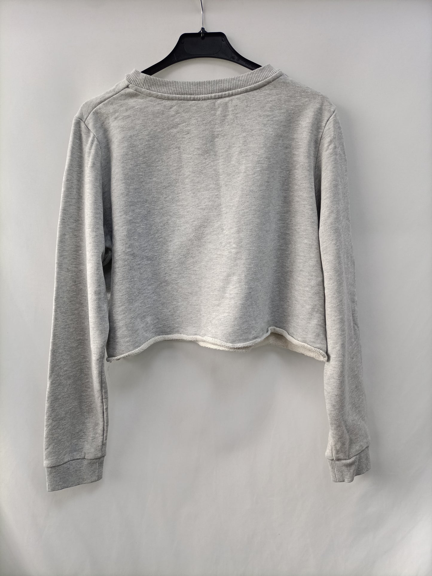 COS.Sudadera gris crop T.m