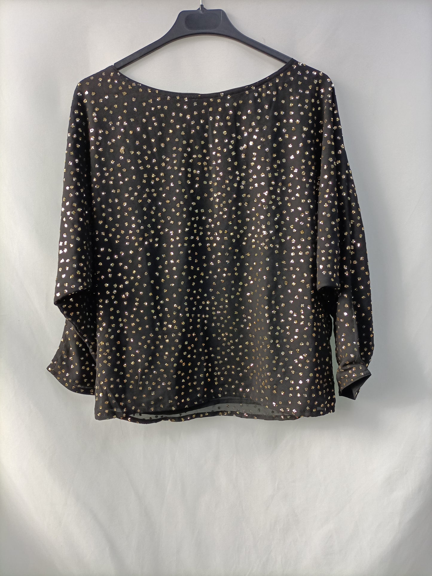 &OTHER STORIES. Blusa negra detalles T.36