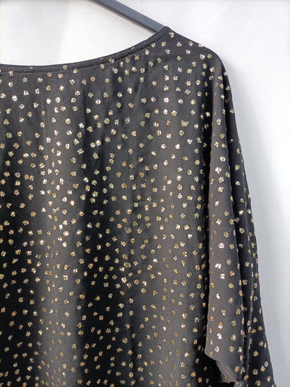 &OTHER STORIES. Blusa negra detalles T.36