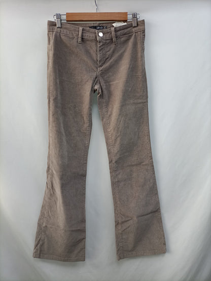 LIU.JO. Pantalón pana beige T.26(38)