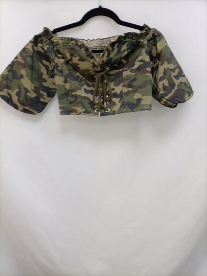 POINT. Croptop camuflaje T.m