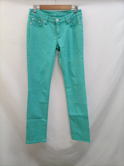 OTRAS. Pantalón denim verde T.38