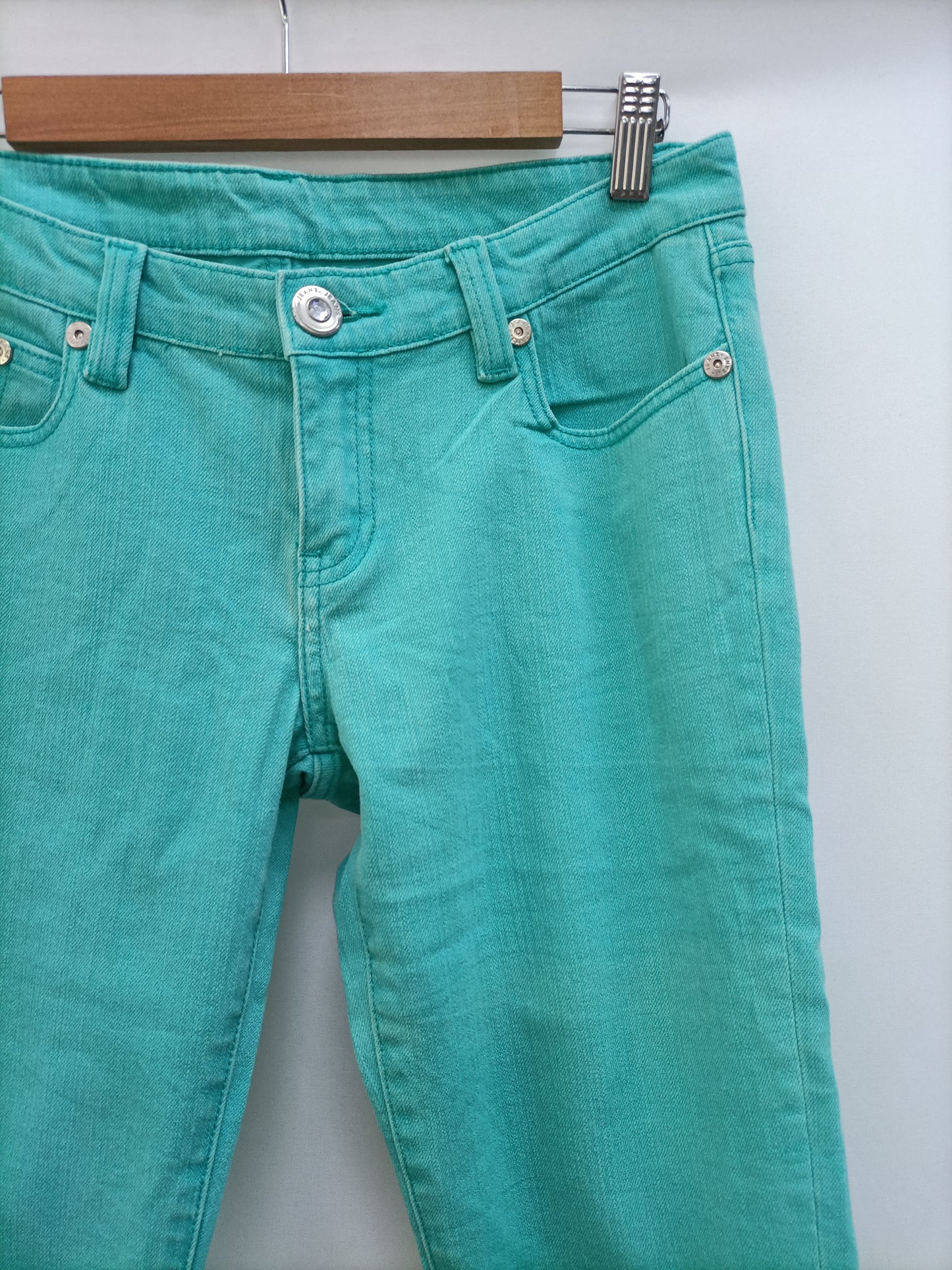 OTRAS. Pantalón denim verde T.38