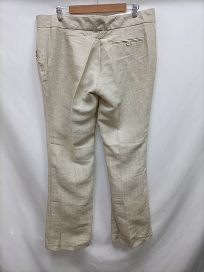 ABS. Pantalón beige espiga T.50