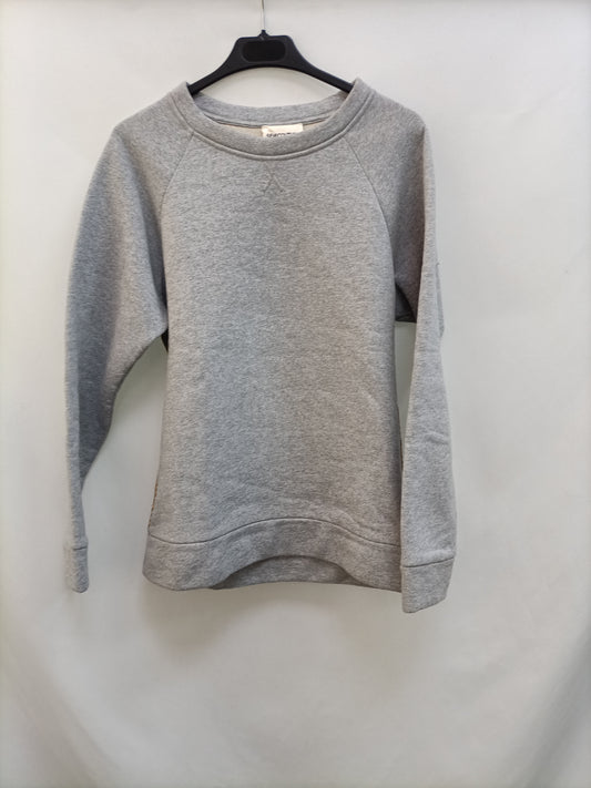 SEMICOUTURE. Sudadera gris y dorada T.s (tara)