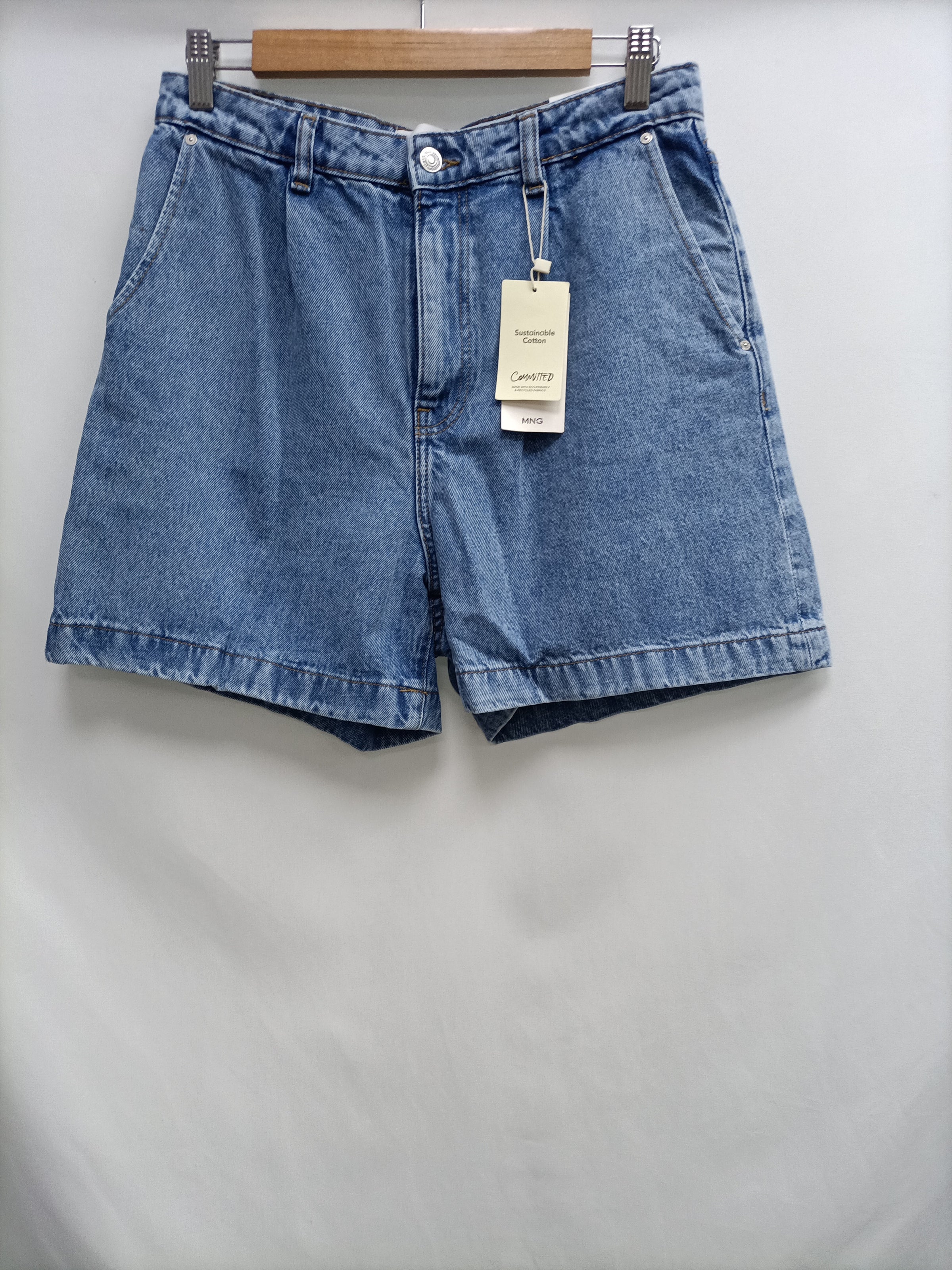 MANGO.Shorts estilo slouchy denim T.40 Hibuy market