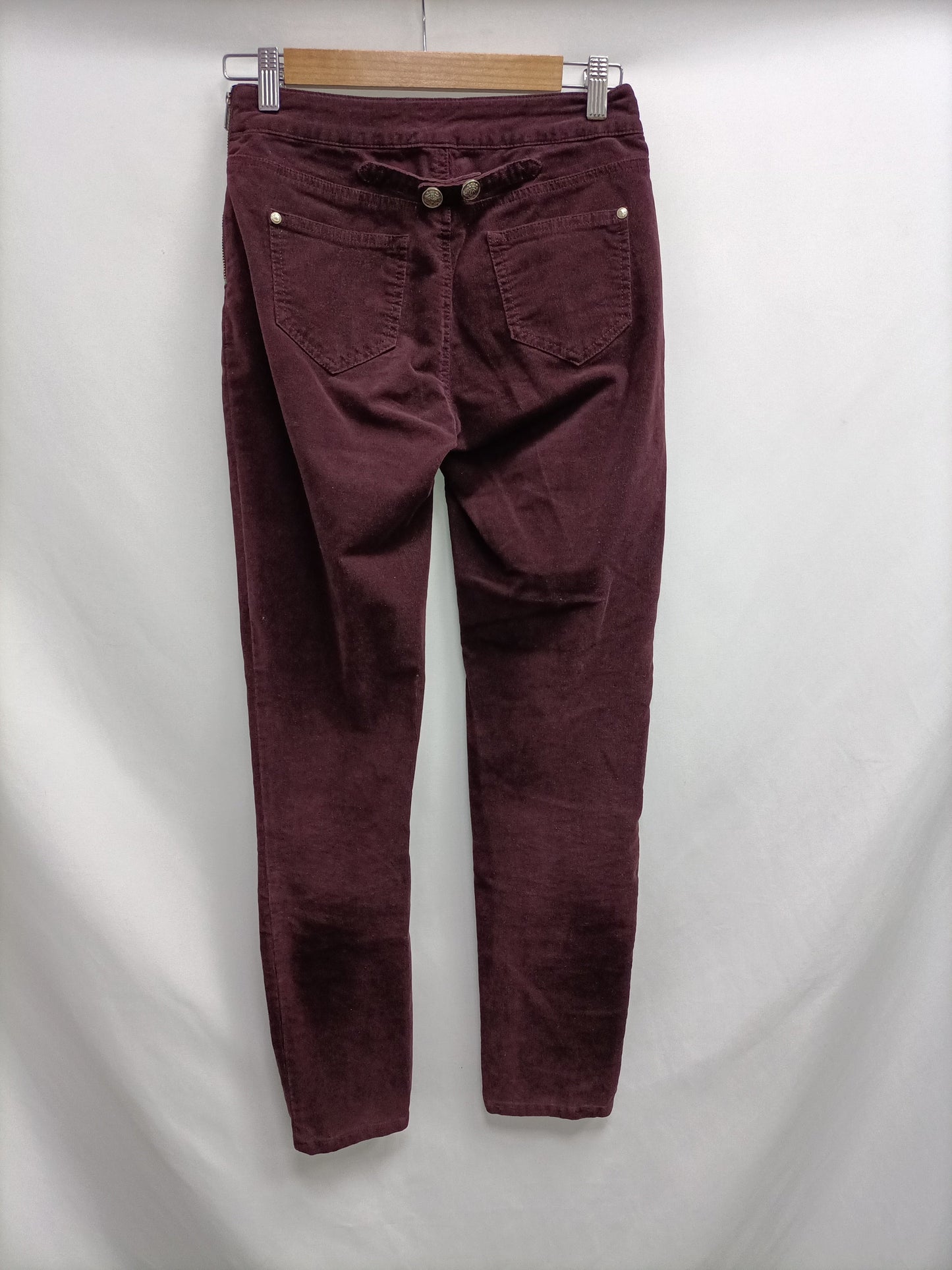 MORGAN.Pantalones pana burdeos T.34