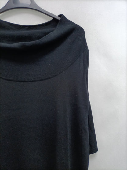 MAX MARA WEEKEND.Vestido negro punto T.M