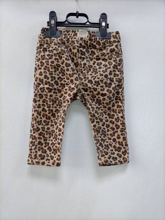 H&M. Pantalón animal print T.4/6meses