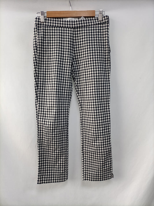 ZARA.Pantalones pitillo cuadros t.xs