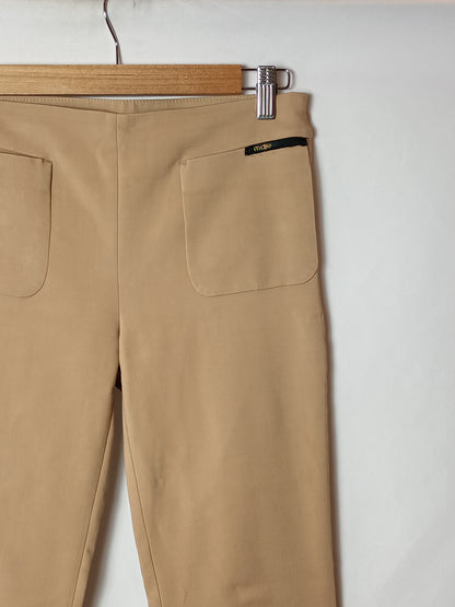 MAJE. Pantalón beige acampanado T.u(xs)