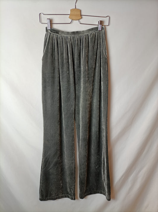 OTRAS. Pantalón gris terciopelo T.u(xs/s)