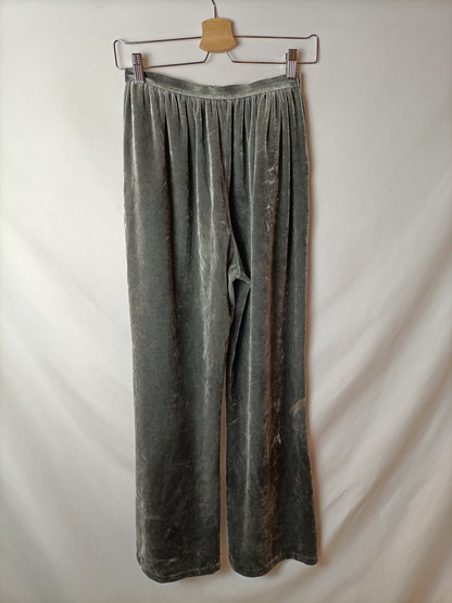 OTRAS. Pantalón gris terciopelo T.u(xs/s)