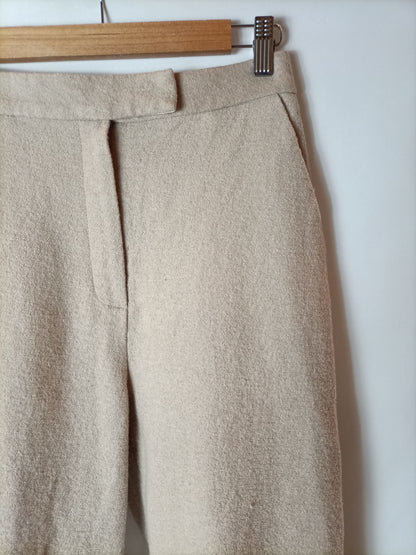 FRANKIE. Pantalón beige franela T.s