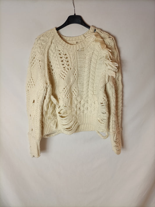 ZADIG&VOLTAIRE. Jersey beige lana T.xs